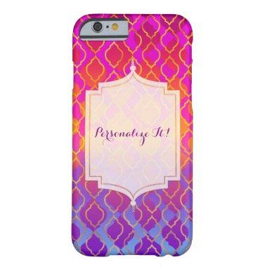 Bright Colors Arabian Moroccan Glam Indian Custom Barely There iPhone 6 Case