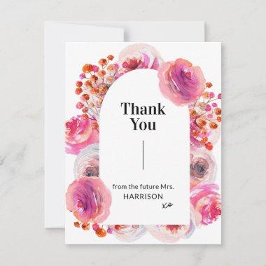Bright Floral Bridal Shower Thank You Invitations