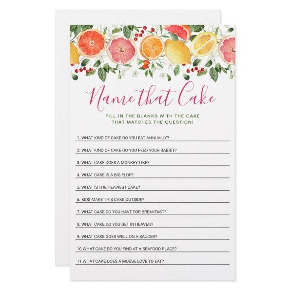 Bright Floral Citrus Slice  Game