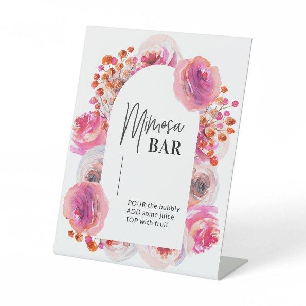 Bright Floral Mimosa Bar Sign for Bridal Shower