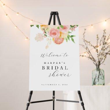 Bright Flowers and Citrus  Welcome Foam Board