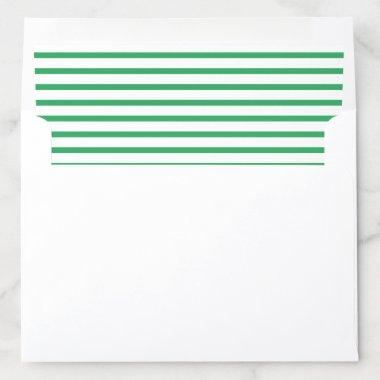Bright Green and White Striped Envelope Liner