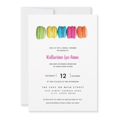 Bright Macaron Bridal Shower Invitations