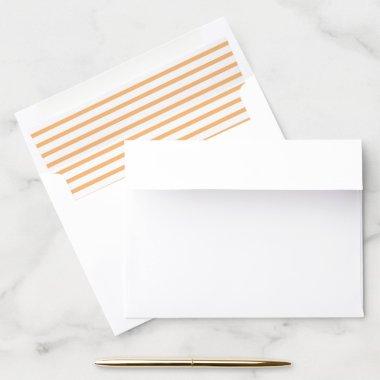 Bright Orange and White Striped Envelope Liner