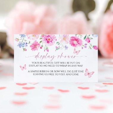 Bright Pink Flowers Display Baby Shower Enclosure