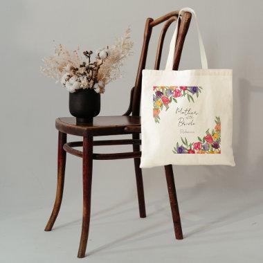 Bright Tulips and Greenery Mother of the Bride Tote Bag