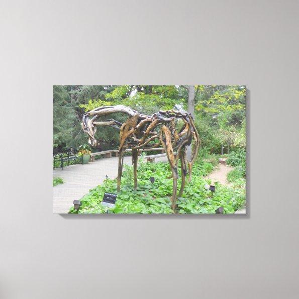 Bronze Horse Statue by Butterfield Canvas Print