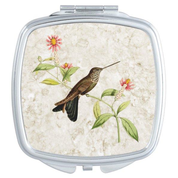 Bronzy Inca Hummingbird Compact Mirror