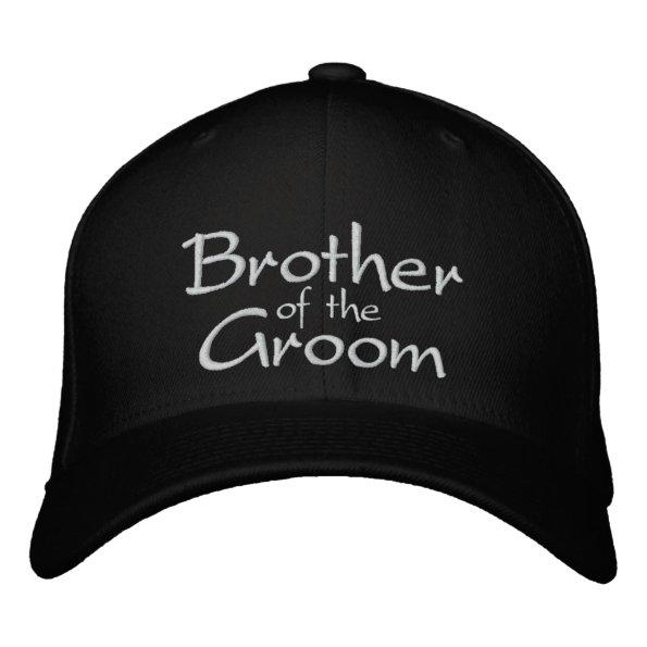 Brother of the Groom Embroidered Wedding Cap