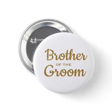 Brother of the Groom Wedding Custom Button