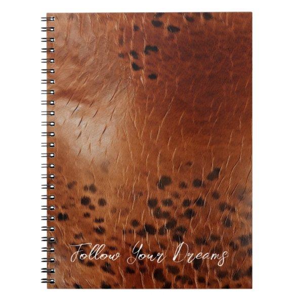 Brown Faux Leather Notebook