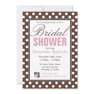 Brown Polka Dot Pink Chevron