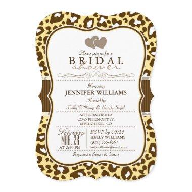 Brown, Yellow Leopard Animal Print