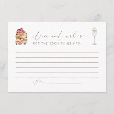 Brunch and Bubbly Advice and Wishes Invitations