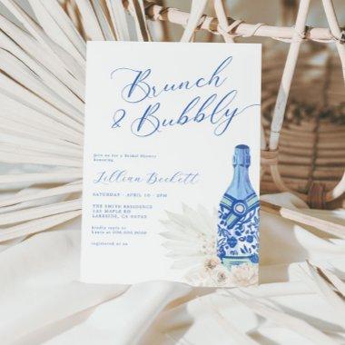 Brunch and Bubbly Blue Script