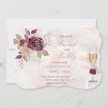 Brunch and Bubbly Bridal Invitations