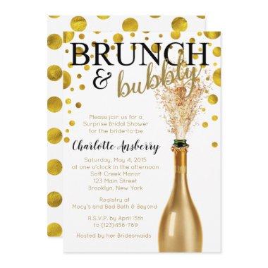 Brunch and Bubbly Bridal Shower Invitations