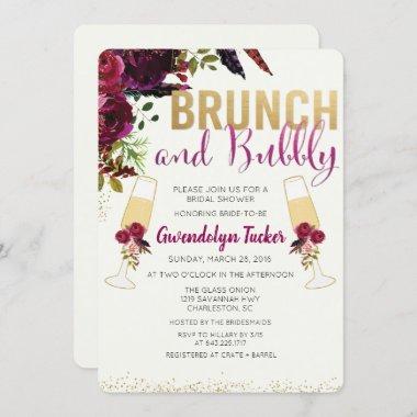 Brunch and Bubbly Bridal Shower Invitations