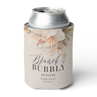 brunch and bubbly Bridal shower pampas grass Can Cooler
