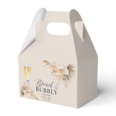 brunch and bubbly Bridal shower pampas grass Favo Favor Boxes