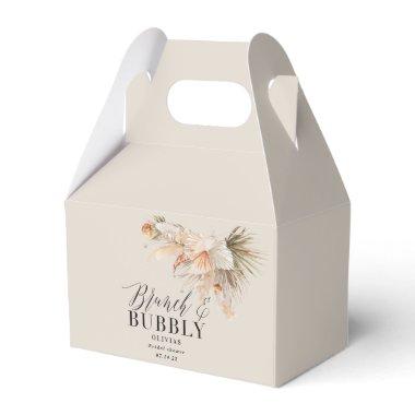 brunch and bubbly Bridal shower pampas grass Favor Boxes