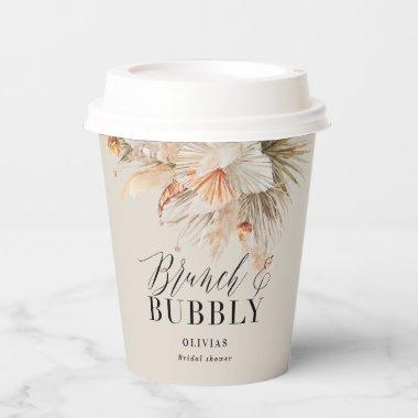 brunch and bubbly  pampas grass Paper Cups