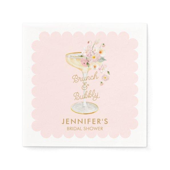 Brunch and Bubbly  Personalized Napkins