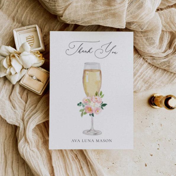 Brunch and Bubbly Bridal Shower Thank You Invitations