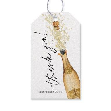 Brunch and Bubbly Bridal Shower Thank you Favor Gift Tags