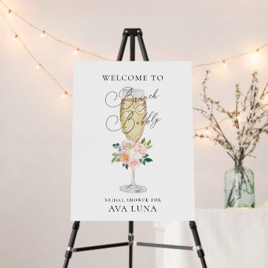 Brunch and Bubbly Bridal Shower Welcome Sign