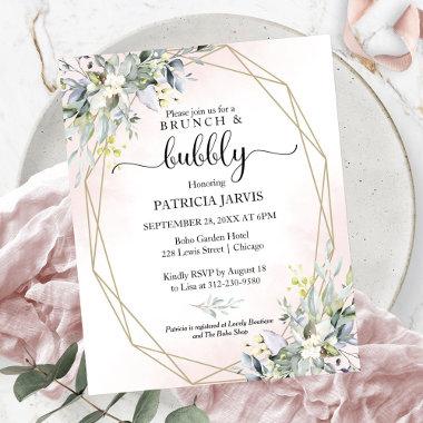 Brunch And Bubbly Budget Bridal Shower Invitations
