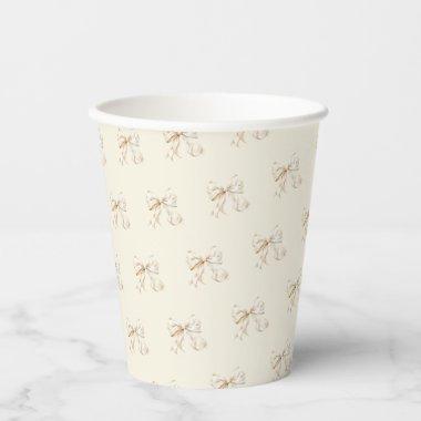 Brunch and Bubbly Champagne Bow  Paper Cups