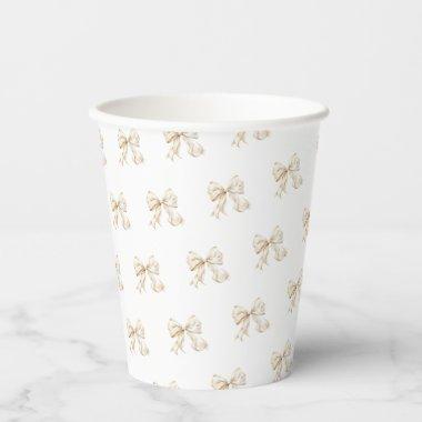 Brunch and Bubbly Champagne Bow  Paper Cups
