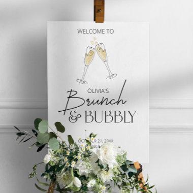 Brunch and Bubbly Champagne  Welcome Foam Board