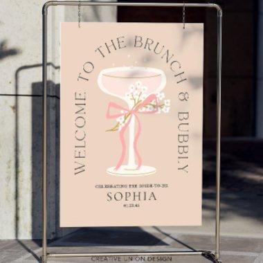 Brunch and Bubbly Champagne  Welcome Foam Board