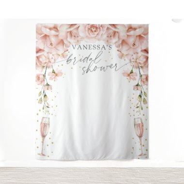 Brunch and Bubbly floral  backdrop
