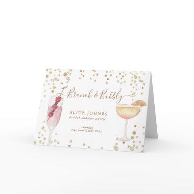 brunch and bubbly gold and glitter