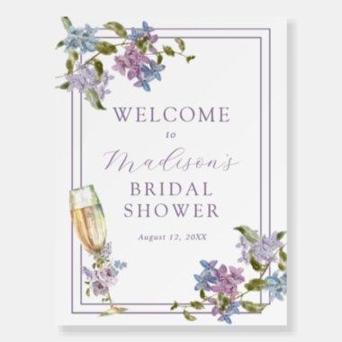 Brunch and Bubbly Lavender and Lilac Bridal Shower Foam Board