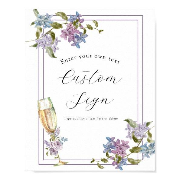 Brunch and Bubbly Lavender and Lilac  Poster