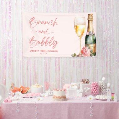 Brunch and Bubbly Mimosa Champagne Bridal Shower Banner