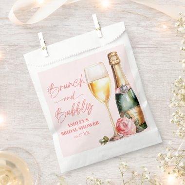 Brunch and Bubbly Mimosa Champagne Bridal Shower Favor Bag