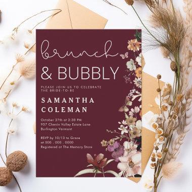 Brunch and Bubbly Modern Script Boho