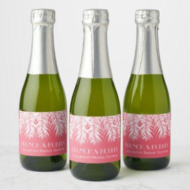Brunch and Bubbly Pink Mini Sparkling Wine Label