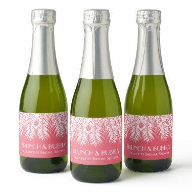 Brunch and Bubbly Pink Mini Sparkling Wine Label