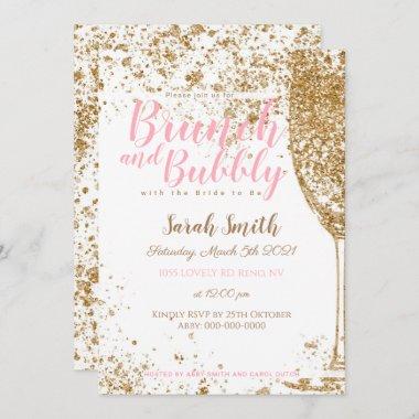 Brunch and Bubbly TOP bubble Invitations