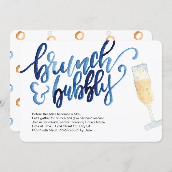 Brunch and Bubbly Wedding Shower Invitations
