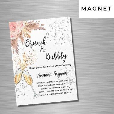 Brunch Bubbly  blush pampas luxury Magnetic