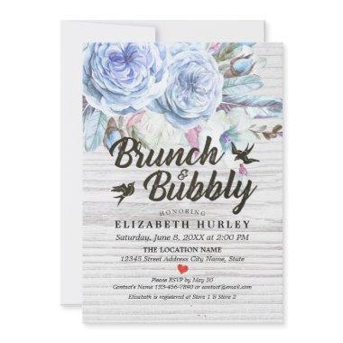 Brunch & Bubbly  Boho Floral Feather