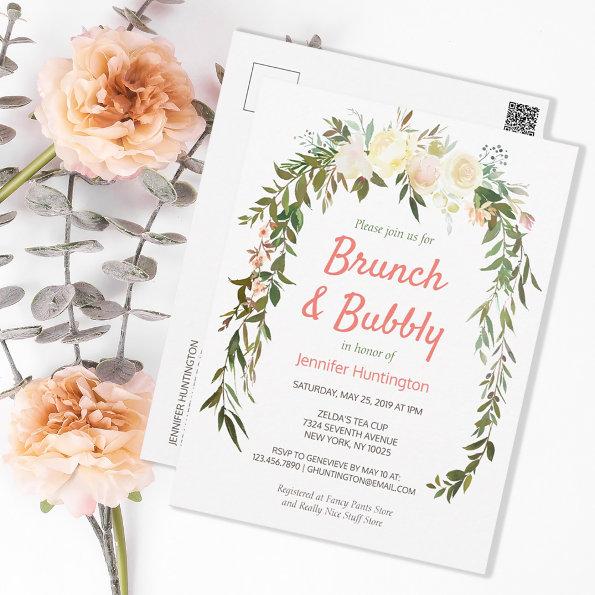 Brunch & Bubbly Bridal Shower Boho Invitation PostInvitations