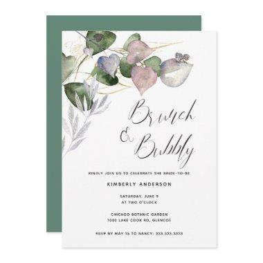 Brunch Bubbly  Calligraphy Eucalyptus